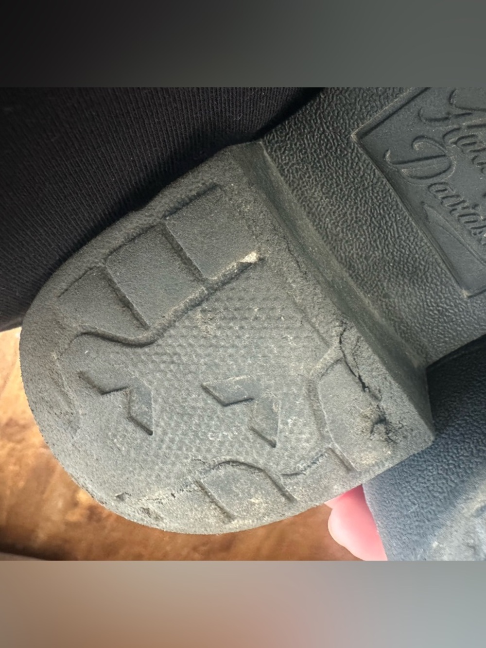 Harley-Davidson Black Lace-Up Boots with Buckle Detail - Picture 10 of 11